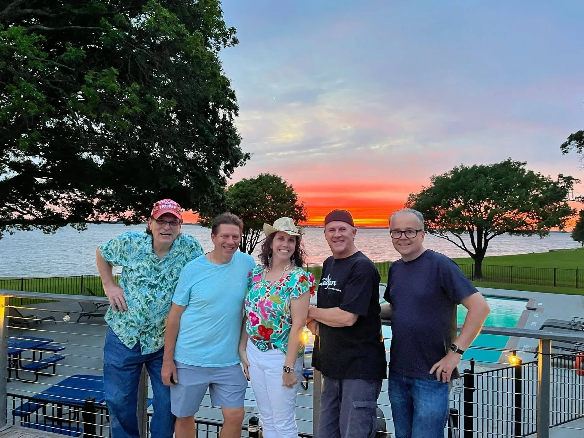 Vinyltone band at sunset by the water